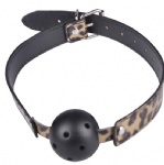leopard ball gag