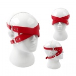 Leather cross eye mask