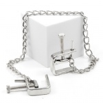 Adjustable metal nipple clip